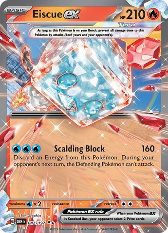 Eiscue ex - 42/197 - Obsidian Flames